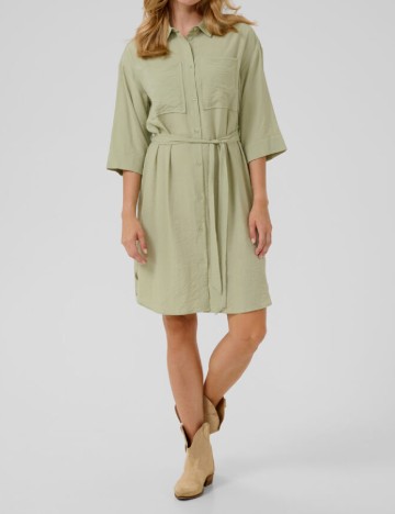
						Rochie scurta Cream, verde