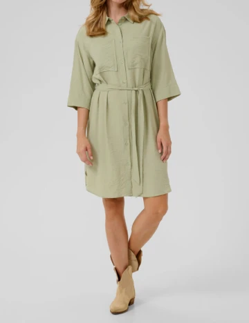 Rochie scurta Cream, verde Verde