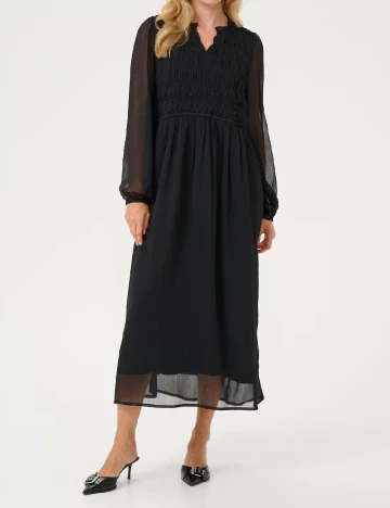 Rochie lunga Kaffe, negru Negru