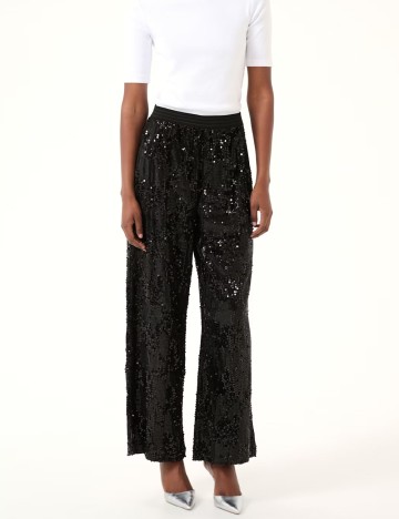 
						Pantaloni Kaffe, negru