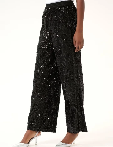 Pantaloni Kaffe, negru