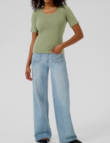 
						Tricou Kaffe, verde