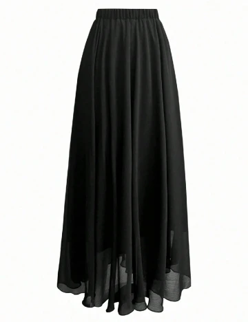 Fusta SHEIN CURVE, negru