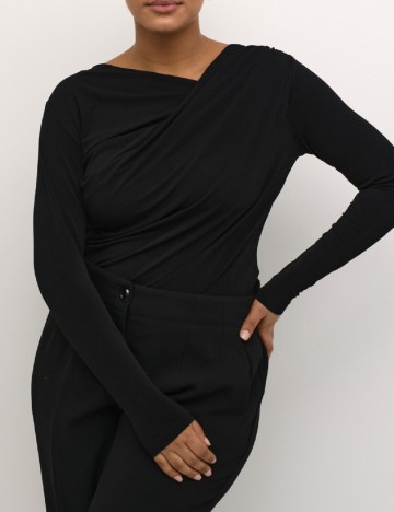 
						Bluza Kaffe Curve, negru