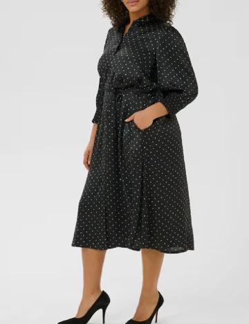 Rochie medie Kaffe Curve, negru