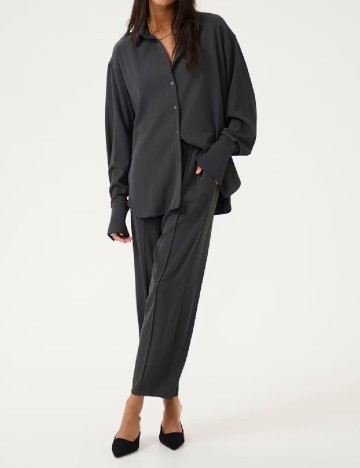 
						Pantaloni Kaffe, negru
