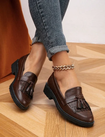 Mocasini SHEIN, maro Maro