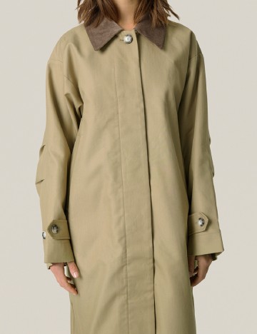 Trench Soaked In Luxury, kaki