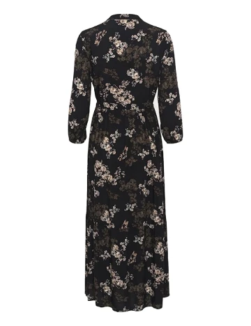 Rochie lunga Cream, negru
