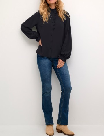 
						Camasa Cream, negru