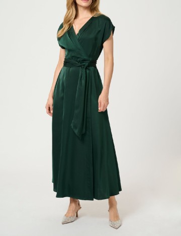 
						Rochie lunga Cream, verde