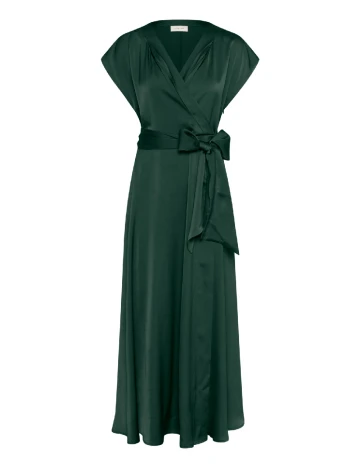 Rochie lunga Cream, verde