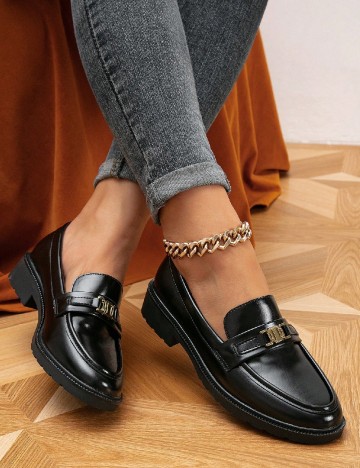 
						Mocasini SHEIN, negru