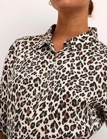 Rochie lunga Kaffe, animal print Animal print