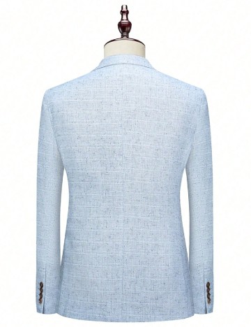 Costum SHEIN, albastru deschis