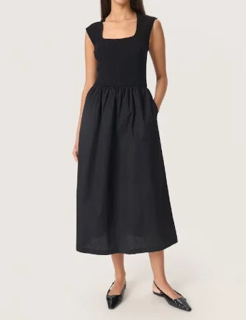 Rochie medie Soaked In Luxury, negru Negru