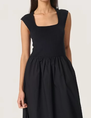 Rochie medie Soaked In Luxury, negru Negru
