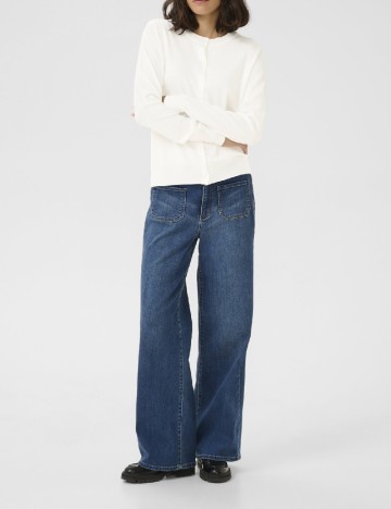 
						Cardigan Kaffe, alb
