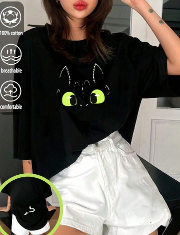 
						Tricou SHEIN, negru