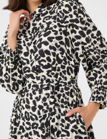 Rochie medie Kaffe, animal print