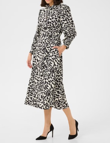 Rochie medie Kaffe, animal print