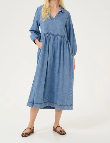 Rochie medie Culture, albastru