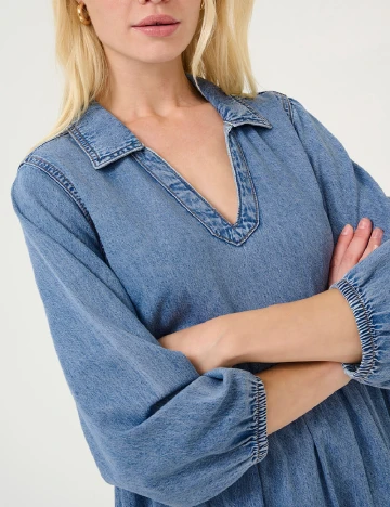 Rochie medie Culture, albastru