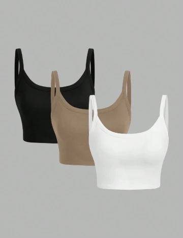 Set bustiere 3 bucati SHEIN, mix culori