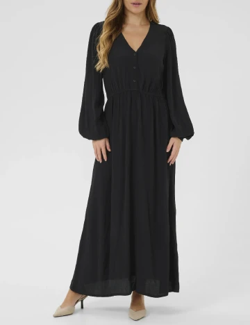 Rochie lunga Kaffe, negru Negru