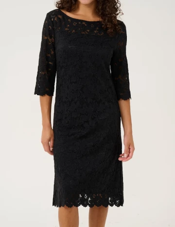 Rochie medie Cream, negru