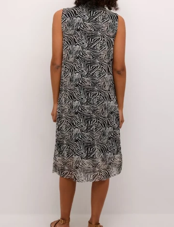 Rochie medie Bon a Parte, negru/bej Crem