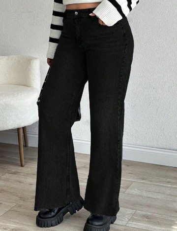 
						Blugi SHEIN CURVE, negru