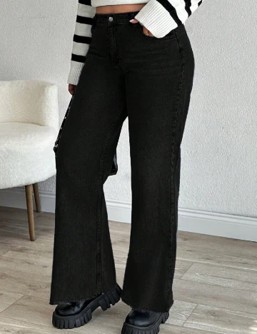 Blugi SHEIN CURVE, negru