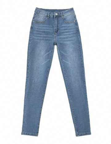 Blugi SHEIN CURVE, albastru