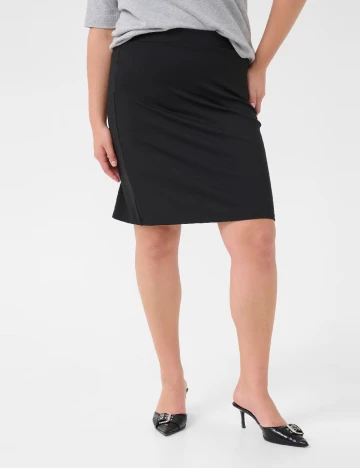 Fusta Kaffe Curve, negru Negru