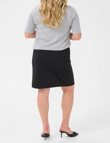Fusta Kaffe Curve, negru Negru