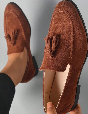 
						Mocasini SHEIN, maro