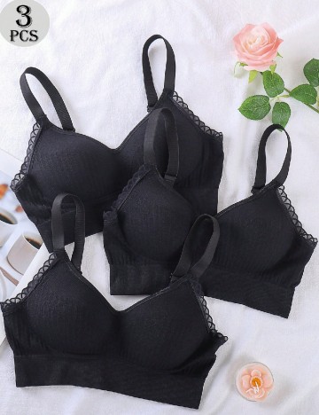 
						Set sutiene 3 bucati SHEIN, negru