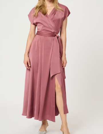 
						Rochie lunga Cream, roz