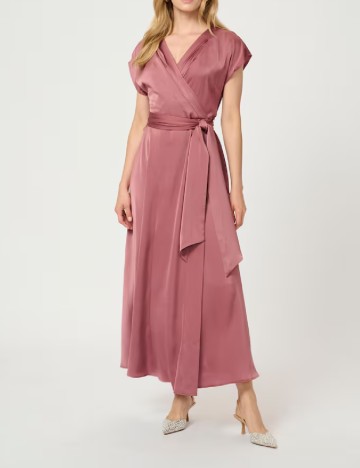 Rochie lunga Cream, roz