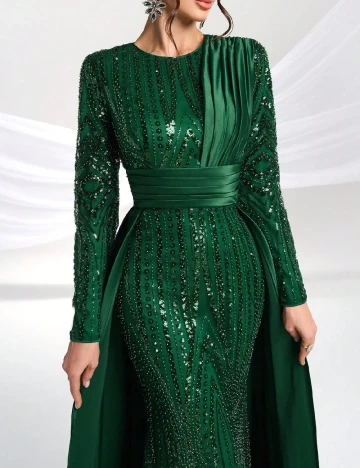Rochie lunga Giffniseti, verde