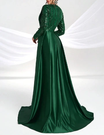 Rochie lunga Giffniseti, verde