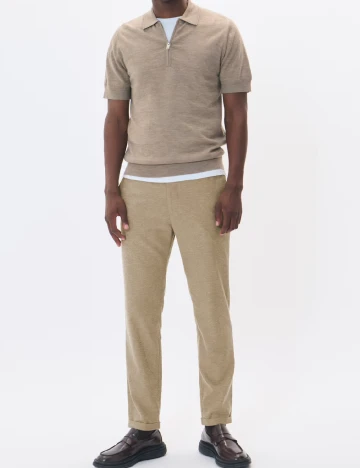 Pantaloni Matinique, bej Crem