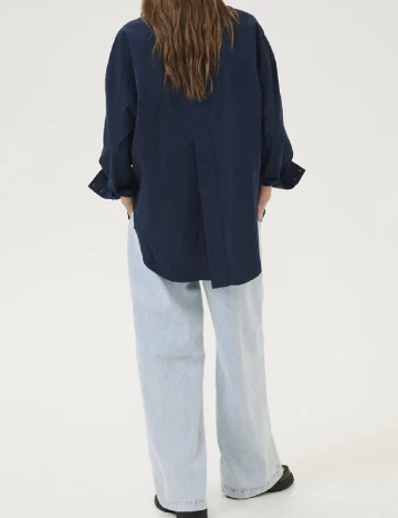 Camasa Oversize My Essential Wardrobe, bleumarin