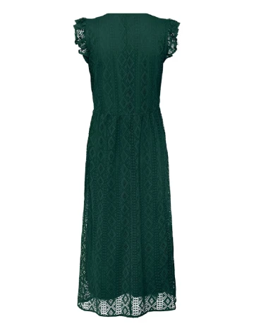 Rochie medie Cream, verde