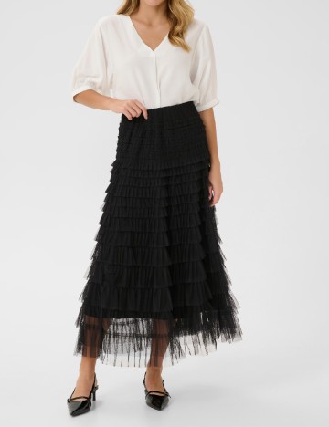 
						Fusta Cream, negru