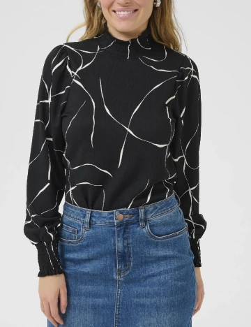 Bluza Kaffe, negru