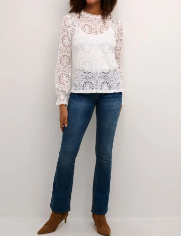 Bluza Cream, alb