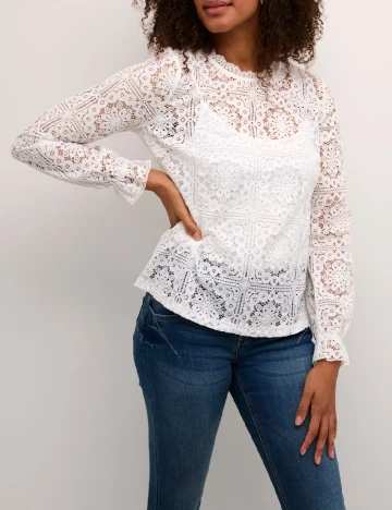 Bluza Cream, alb