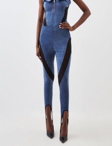 
						Pantaloni Karen Millen, albastru